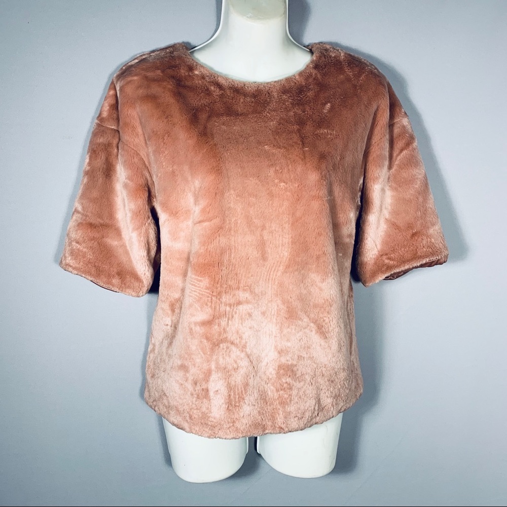 Champagne Colored Plushy Top